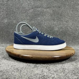 Nike SB Check GS 905373-400 Kids Size 5Y Blue Canvas Skate Athletic Shoes Used